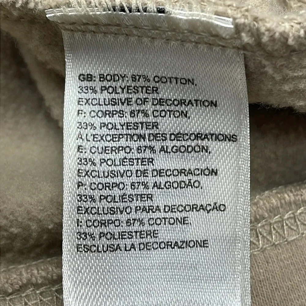The North Face Men’s Box NSE Pullover Hoodie Khaki Stone L